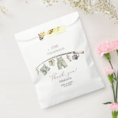 Waterverf een kleine visser baby sPaper Plat Bedankzakje (Gezegeld)