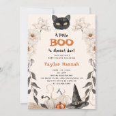 Waterverf Een Little Boo Halloween Baby shower Kaart (Voorkant)