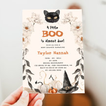 Waterverf Een Little Boo Halloween Baby shower
