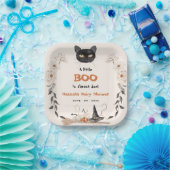 Waterverf Een Little Boo Halloween Baby shower Papieren Bordje (Feest)
