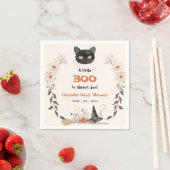 Waterverf Een Little Boo Halloween Baby shower Servet (Insitu)