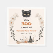 Waterverf Een Little Boo Halloween Baby shower Servet (Voorkant)