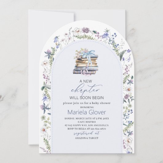 Waterverf Een nieuw hoofdstuk Begin Baby shower Kaart (Voorkant)