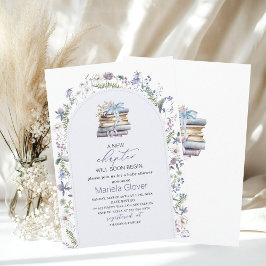 Waterverf Een nieuw hoofdstuk Begin Baby shower Kaart