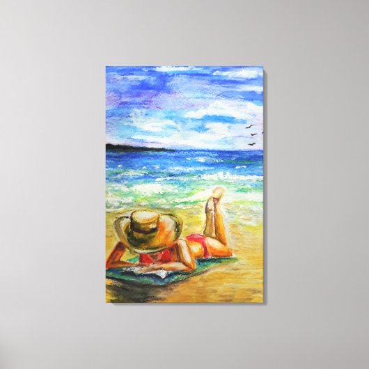 Waterverf - één perfecte dag canvas afdruk (Voorkant)