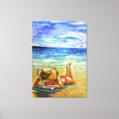 Waterverf - één perfecte dag canvas afdruk (Voorkant)