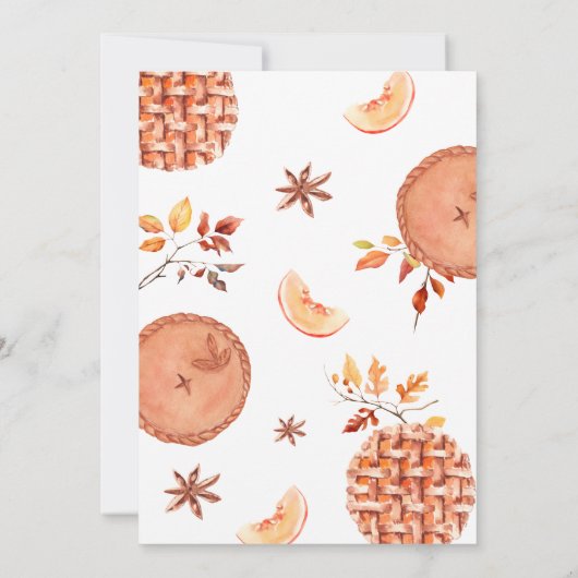 Waterverf Een schatje taart is op de weg Baby show Kaart (Achterkant)