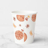 Waterverf Een schatje taart is op de weg Baby show Papieren Bekers (Rechts)