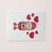 Waterverf een schattige hand getrokken Valentijnsd Legpuzzel (Horizontaal)