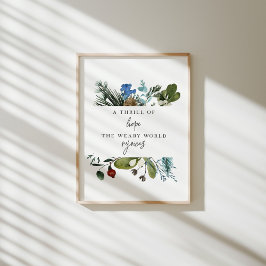 Waterverf een sensatie van Hope Christmas poster