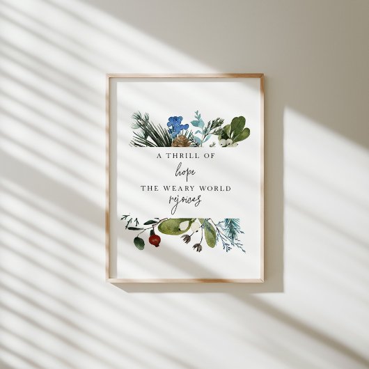 Waterverf een sensatie van Hope Christmas poster