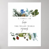 Waterverf een sensatie van Hope Christmas poster (Voorkant)