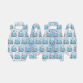 Waterverf Eend Blauw Bloemen Favor Box Bedankdoosjes (Uitgevouwen)