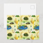 Waterverf eend briefkaart (Voorkant / Achterkant)