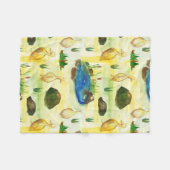 Waterverf eend fleece deken (Voorkant (Horizontaal))