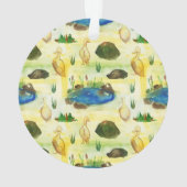 Waterverf eend ornament (achterkant)
