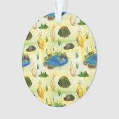 Waterverf eend ornament (voorkant)