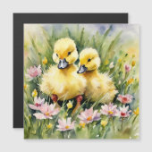 Waterverf Eenden in Wildflower Meadow (Voorkant / Achterkant)