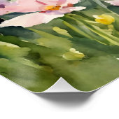 Waterverf Eenden in Wildflower Meadow Perfect Poster (Hoek)