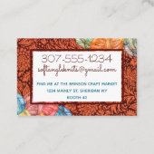 Waterverf, eendraadsgaren visitekaartje (Achterkant)