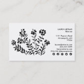 Waterverf Eenduidige flesvormige huiduitslag Visitekaartje (Achterkant)