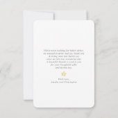 Waterverf Eenhoorn en Regenboog Baby Shower Bedank Bedankkaart (Achterkant)