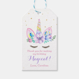 Waterverf Eenhoorn Gift Label Cadeaulabel