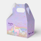 Waterverf eenhoorn holografisch bedankdoosjes (Voorkant Zijde)
