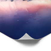 Waterverf Eenhoorn II Poster (Hoek)