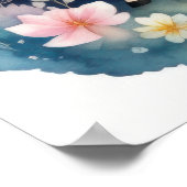 Waterverf Eenhoorn in Soft Pastels III Poster (Hoek)