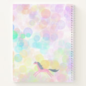 Waterverf eenhoorn kind van de regenboog notitieboek (Achterkant)