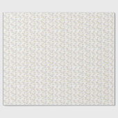 Waterverf eenhoorn, regenboog en harten cadeaupapier (Vlak)