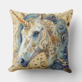 Waterverf Eenhoorn Sierkussen