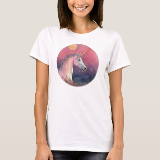 Waterverf Eenhoorn T-shirt (Voorkant)