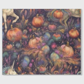 Waterverf eenhoorn voor Halloween Pattern Cadeaupapier (Vlak)