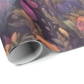 Waterverf eenhoorn voor Halloween Pattern Cadeaupapier (Rol Hoek)