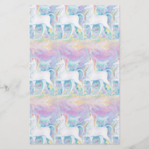 Waterverf Eenhoorns Briefpapier
