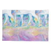 Waterverf Eenhoorns Kussensloop (Achterkant)