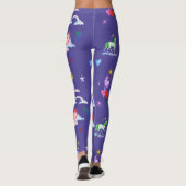 Waterverf Eenhoorns Leggings (Achterkant)