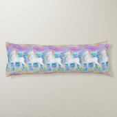 Waterverf Eenhoorns Lichaamskussen (Achterkant)