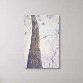 Waterverf eenhout canvas afdruk