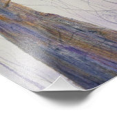 Waterverf eenhout foto afdruk (Hoek)