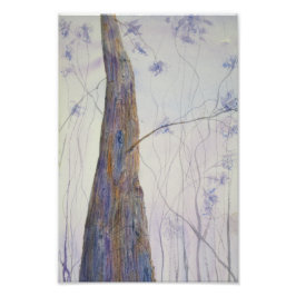 Waterverf eenhout foto afdruk