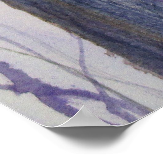 Waterverf eenhout poster (Hoek)