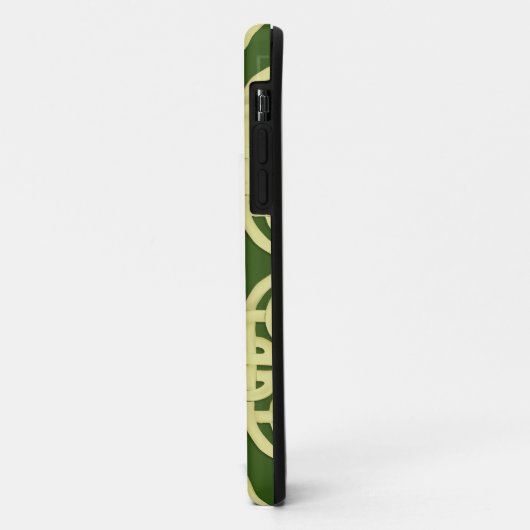 Waterverf Eenvoudig Gold Celtic Cross Pattern Case-Mate iPhone Case (Achterkant/links)