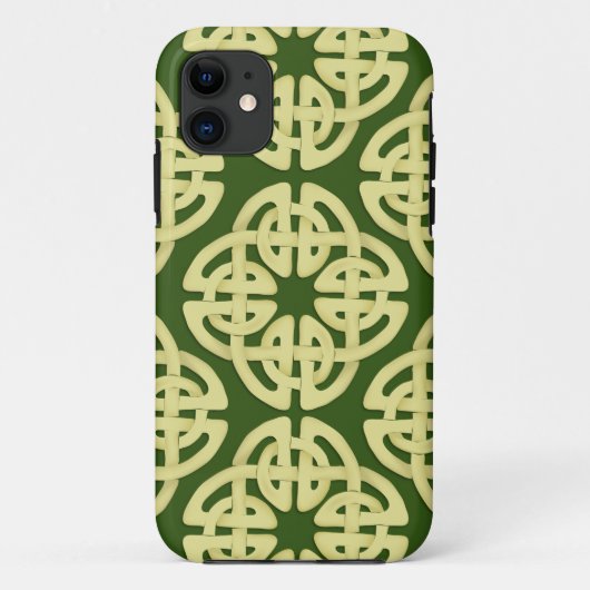 Waterverf Eenvoudig Gold Celtic Cross Pattern Case-Mate iPhone Case (Achterkant)