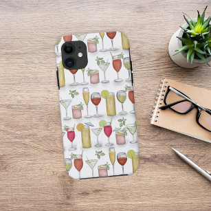 Waterverf Eenvoudige cocktail Drink Whimsical Cute Case-Mate iPhone Case