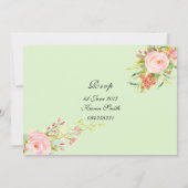 Waterverf eenvoudige elegante verjaardagsuitnodigi kaart (Achterkant)