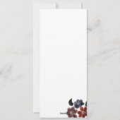 Waterverf Eenvoudige Floral Bouquet - Menu (Achterkant)