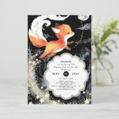 Waterverf Eenvoudige Fox Verjaardag Kaart (Staand voorkant)